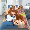 Ensembles de literie Suzumiya Haruhi No Yuuutsu Anime 1 housse de couette 2 taies d'oreiller Polyester tissu ensemble famille garçon enfant