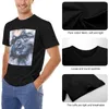 Herrpikétröja Keeshond Fine Art Målning T-shirt Kort vintagekläder Grafik T-shirt Herr Vita skjortor