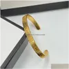 Дизайнерский дизайнер манжета Gold Bracelet Fashion G Dewelly Modeling Design очень красиво браслеты с каплями Dhneu