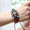 Chain Retro leather bracelet Western cowboy bracelet adjustable fashion cool male and female couple bracelet 230706