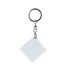 Pendants Dhs200Pcs Sublimation Aluminium Alloy Keychains Transfer Printing Blank Diy Custom Consumables Keyring Two Sides Printed Dr Dhofh