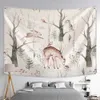 Tapestries Zoo Illustration Tapestry Wall Hanging Witchcraft Cute Children's Room Home Can Be Customized