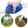 Other Aquarium Fish 250cm Cleaning Tool Syphon pipe Water Changer Cleaner Control Vacuum Suction Hose Pump siphon for Tank clean 230705