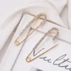 Broches 2 uds moda diamantes de imitación seguridad Pin aleación decoración hebilla para mujer accesorios regalo novia