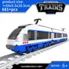 Diecast Model City train set steam bullet veicolo cargo stazione ferroviaria modello di blocchi di costruzione binari di mattoni ferroviario nessun kit motore carrozza giocattolo per bambini 230705