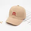 Ball Caps Doit Spring Summer Kids Boys Girls Cap Baseball Hats Candy Colors Solid M Letter Baby Sun Hat Peaked Snapback For 1-5 Y