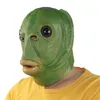 Maschere per feste Adulto Divertente Ugly Green Fish Mask Latex Cosplay Party Halloween Alien Copricapo Party Horror Parodia Forniture 230706