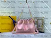 SUMMER BUNDLE Bag Rose Pink Torebka Luksusowa torba ze sznurkiem z wyjmowanym etui zapinanym na zamek Designer Damska Summery Degrade Bag Tłoczona skóra Gradientowe odcienie Begie