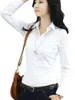 女性のブラウス女性作業服 3XL 4XL 5XL Blusa Feminina 女性シャツ白ブラウストップス品質シフォン女性事務服