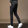 Pantaloni da uomo 2023 Estate Sottile Elastico Slim Fit Casual Coreano Moda Maschile Marca Versatile Pantaloni Gamba Dritta