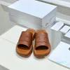 flat slides tofflor läder Plattform sandaler öppen tå designer för kvinnor semester lägenheter sandal