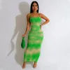 Vestidos casuais verão feminino sexy bodycon vestido de férias moda alça sem mangas cintura alta espartilho fino ajuste boêmio roupas Y2K