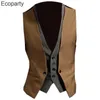 Gilets pour hommes Business Leisure Gilet à double boutonnage Fake Two Pieces Slim Vest Meeting Wedding Party Formal Sleeveless Jacket 230705