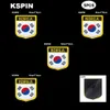 National Flag Patch Hook Loop South Korea Badges Armband 3D Stick on Jacket Backpack Stickers2949