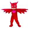 Usine feu direct oiseau rouge Halloween déguisement dessin animé adulte Animal mascotte Costume 195S