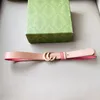 Top Quality Genuine Leather Women Belts Pink Color Gold Silver Hardware Fashion 2023 Lady Dress Belt Designer Waist Belts with Box