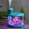 Other Home Garden Creative Fish Tank Air Humidifier Diffuser Colorful Night Light DC5V USB Mini Mist Maker 0ML Water Mute Sprayer 230705