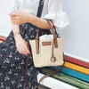 Bolsos de hombro, bolso informal de ratán, bolsos de gran capacidad, bolsos de mano tejidos de mimbre para mujer, bolsos de paja de playa de verano hechos a mano