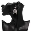 Stud Oorbellen Vintage Earring Sieraden Fashion Clear AB Kleur Crescent Moon Crystal Voor Vrouwen Bohemen Trend Accessoires