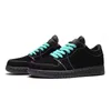 Jumpman 1 Low Men Basketball Shoes 1s Lows Women Sneakers Black Phantom Revers