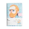 Bloc-notes A5 Van Gogh Journal de poche en cuir mignon Planificateur Journal hebdomadaire Cahier de voyageurs avec pages colorées Papeterie 230705