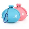 Fundas de asiento de coche para perros Mini tren de silicona para mascotas bolsa con bolsillos para comida entrenamiento para caminar almacenamiento cintura viaje al aire libre suministro de productos