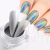 Brokat do paznokci Holograficzny Chrome Laser Nail Art Glitter Powder Złoty Srebrny Opalizujący Metaliczny Pigment Rub Pył DIY Dekoracje Manicure LELSH 230705