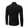 Ternos Masculinos NO.2 A1240 Outono Inverno Quente Meia Gola Alta Moda Roupa Interior Térmica Masculina Mock Neck Básica T-shirt Blusa Pulôver Longo