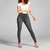 Jeans da donna Denim Casual Pantaloni a vita media Pantaloni Tasche Classico Y2k Vintage per abiti anni '90 da donna