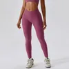 Active Pants Cross V High Waisted Yoga Tight Fitness Leggings Dam Gym Workout Scrunch BuYoga