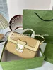 New Macaron color matching handbag Classic Luxury Chain Fashion Plaid Flower Brand Wallet Vintage Ladies Brown Leather Handbag designer shoulder bag