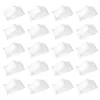 Ensembles de vaisselle 100 Pcs Fenêtre Boîte Gâteau Tranche Conteneur Déjeuner Cuisson Titulaire Tartes Couvercle Transparent Muffin Sandwich Triangle En Plastique De Mariage