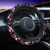 Steering Wheel Covers Floral And Butterfly Cover For Women Men Cute Non Slip Universal Fit 15 Inch Neoprene Car Wrap