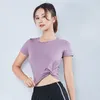 Camicie attive Fitness T da donna Slim per lo sport Corsa Maglia Yoga Manica corta Camicia da palestra da donna Sportwear T-shirt Maglie Top