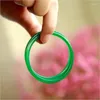 Bangle Natural Agate Chalcedony Real Jades Bangles Women Men Elegant Thin Round Bar Jade Bracelets Charm Gifts