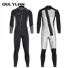 Swim Wear Oulylan Men Ultra Streence Neoprene 5M Diving Soirt Supplage Утолщен плюс флисовый холодный теплый OnePeece 230706