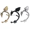 Ear Cuff Fashion Metal Clip Stud Womens Punk Style Wrap Dragon Earring No Hole For Girl Ladies Jewelry Drop Delivery Earrings Dhlsu