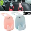 New 2pcs Cartoon Hooks Car Rear Seat Back Hanging Mount Hanger Interior Organizer Handbag Storage Hooks Car Seats Hook Holder