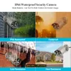 Câmeras ip techage hd 4mp ai poe câmera ip áudio em dois sentidos ir noite ao ar livre à prova dwaterproof água cctv vídeo câmera de vigilância para nvr kit 230706