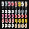 3D Blomblad Nagelberlocker med Silver Diamant Manikyr Pedikyr Nail Art Dekoration Tillbehör Nagel Camellia Ornaments Ansökan om DIY