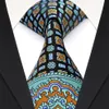 E10 Men's Ties Hanky Multicolor Black Blue Turquoise Floral Neckties Set 100% Silk Whole 284E