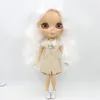 Dolls ICY DBS Blyth doll 1/6 bjd tan skin joint body shiny face 30cm toy girls regalo 230705