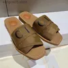 Mode Dam Sandaler Paris Broderade Bländande Designer Tofflor Dam Flip Flops Loafers Svart Vit Blå Rosa Brun Grön Slides Skor T230706