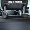 New New Hidden Car Back Seat Hooks Poggiatesta Mount Hanging Holder Bearing 20kg Auto Bags Storage Organizers Ganci Accessori