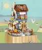 Diecast Model Loz 1239 Windmill Music Box Mini Blocks Kids Build