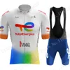 Set di maglie da ciclismo Suit Total Energies Peter Sagan Set Manica corta Slovacchia Abbigliamento Bici da strada Camicie MTB Wear Ropa 230706