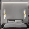 Wall Lamp Modern Simple Luxury LED Living Room Corridor Lamps El Bedroom Bedhead Minimal Long Strip Indoor Lighting