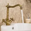 Bathroom Sink Faucets Faucet Basin Mixer Antique Brass Cold And Swiveled Spout Deck Mount Vanity Taps Torneira ZR248