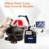 Multifunktionell 650nm diodlaser mot håravfall Hårsäcksstimulering Hårvårdsutrustning Håråterväxtanalysmaskin för klinik/skönhetscenter