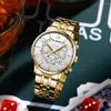Zegarki na rękę CUENA luksusowy męski zegarek 30M wodoodporny zegar kwarcowy ze stali nierdzewnej Casual biznesowy zegarek na rękę w stylu dla mężczyzn